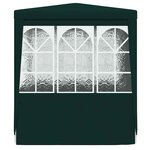 vidaXL Tente de réception avec parois latérales 2x2 m Vert 90 g/m²