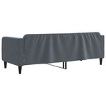vidaXL Lit de repos gris foncé 80x200 cm velours