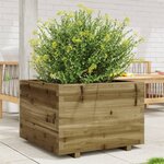 vidaXL Jardinière 70x70x49 5 cm bois de pin imprégné