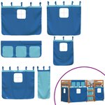 vidaXL Lit superposé sans matelas 90x190 cm bois de pin massif