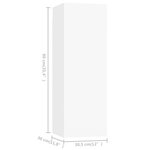 vidaXL Ensemble de meuble TV 4 Pièces Blanc Bois d'ingénierie