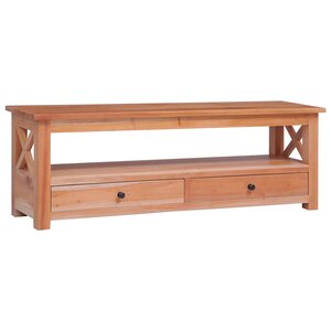 vidaXL Meuble TV 115x30x40 cm Bois d'acajou massif
