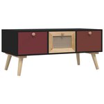 vidaXL Table basse avec tiroirs 80x40x35 5 cm bois d'ingénierie