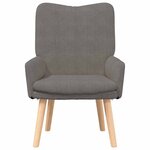 Fauteuil Relaxant VidaXL Gris Clair en Velours Côtelé
