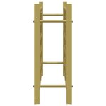 vidaXL Casier à bouteilles pour 36 bouteilles Doré Métal