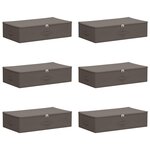 vidaXL Boîte de rangement 6 pc Tissu intissé 70 x 40 x 18 cm 50 4 L