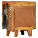 vidaXL Table de chevet sculptée à la main 40x30x50cm Bois récupération