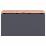 vidaXL Banc de jardin Anthracite 80 x 40 x 43 cm Acier