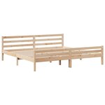 vidaXL Cadre de lit avec tête de lit sans matelas 200x200 cm