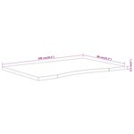 vidaXL Dessus de bureau 100x80x2 5 cm rectangulaire bois massif acacia