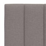 vidaXL Coussin de tête de lit taupe 90 cm tissu