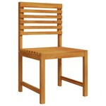 vidaXL Ensemble bistro de jardin 3 Pièces Marron Bois d'acacia massif