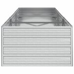 vidaXL Lit surélevé de jardin 240x80x45 cm Acier galvanisé Argenté