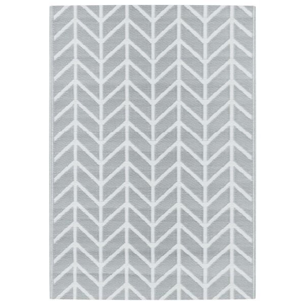 vidaXL Tapis d'extérieur ARAKIL gris 140 x 200 cm PP