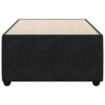 vidaXL Cadre de lit sans matelas noir 80x200 cm velours