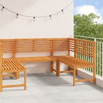 Ensemble de banc de jardin 5 pièces en bois d'acacia vidaXL