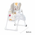 Kinderkraft Chaise haute pour bébé YUMMY Multicolore
