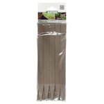 Nature Chevilles d'ancrage de jardin 10 Pièces Taupe