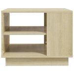 vidaXL Table basse chêne sonoma 55x55x43 cm bois d'ingénierie