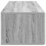 vidaXL Meuble TV mural 98 x 41 x 30 cm Sonoma gris Bois d'ingénierie