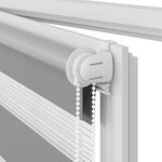 Store enrouleur tamisant 40 x 100 cm gris