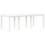 vidaXL Set de salle à manger jardin - 9 pièces avec coussins  en Rotin blanc