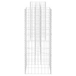 vidaXL Jardinière à gabion en H Fil d'acier 260x40x100 cm
