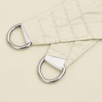 vidaXL Voile de parasol tissu oxford rectangulaire 4x7 m crème