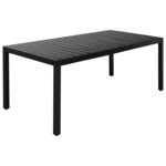 vidaXL Ensemble à manger de jardin 9 Pièces noir et marron