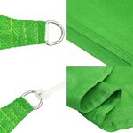 vidaXL Voile d'ombrage 160 g/m² Vert clair 6x8 m PEHD