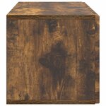 vidaXL Meuble TV mural 98 x 31 x 30 cm Chêne fumé Bois d'ingénierie
