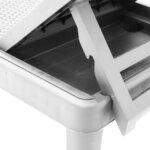 vidaXL Chaise longue réglable en hauteur à 4 positions polypropylène