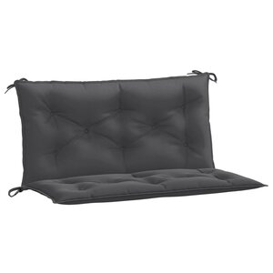 vidaXL Coussins de banc de jardin lot de 2 anthracite mélangé tissu