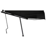 vidaXL Auvent manuel rétractable sur pied 450x300 cm Anthracite