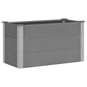 vidaXL Lit surélevé de jardin WPC 100 x 50 x 54 cm Gris