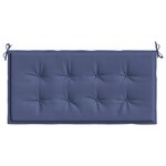 vidaXL Coussin de banc de jardin bleu marine 100x50x3 cm tissu oxford