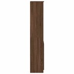 vidaXL Buffet haut chêne marron 37 5x35x180 cm bois d'ingénierie