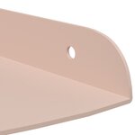 vidaXL Étagère Flottante d'Angle 2 pc Rose 15 x 15 x 2 cm