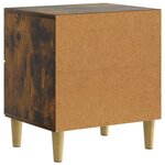 vidaXL Cabinet de chevet Chêne fumé 43 x 34 5 x 48 cm