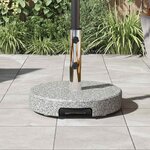 vidaXL Pied de parasol Gris 45 x 45 x 37.5 cm Granite