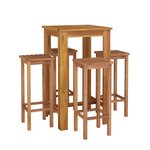 vidaXL Ensemble de bar de jardin 5 Pièces bois d'acacia solide