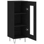 vidaXL Buffet Noir 34 5x34x90 cm Bois d'ingénierie