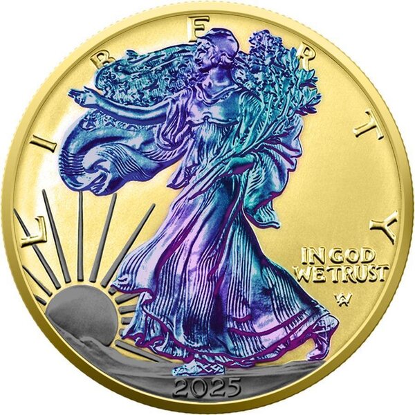 Pièce de monnaie en Argent 1 Dollar g 31.1 (1 oz) Millésime 2025 AMERICAN EAGLE