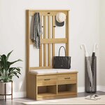 vidaXL Portemanteau SANDNES 87x40x159 5 cm bois massif pin