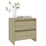 vidaXL Table de chevet chêne sonoma 45x34 5x44 5 cm bois d’ingénierie