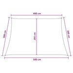 vidaXL Voile d'ombre Anthracite et blanc 4 / 5 x 3 m HDPE