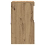 Buffet vidaXL avec lumières LED Chêne Artisan 60x37x67 cm