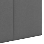 vidaXL Tête de lit suspendue Avec lumière LED Gris foncé Tissu