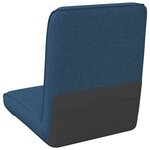 vidaXL Fauteuil de sol ajustable Bleu Tissu