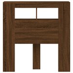 vidaXL Tête de lit à LED chêne marron 100x18 5x103 5cm bois ingénierie